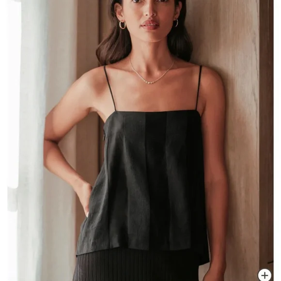 JENNI KAYNE Margot Cami in black size XS NWT - Picture 1 of 10